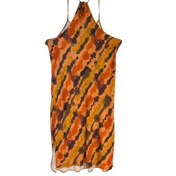 Anthropologie Orange and Black Maxi Dress - Picture 10 of 14